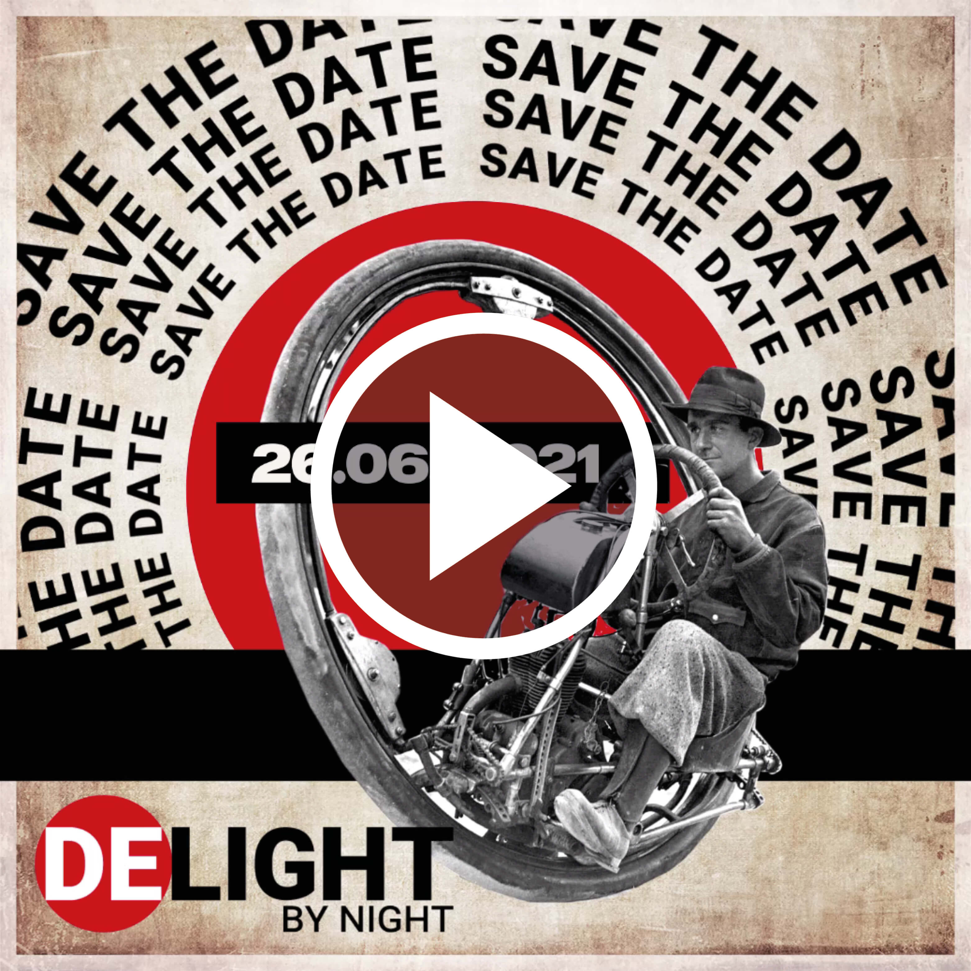 Delight by night – Save the date - Instagram-Post